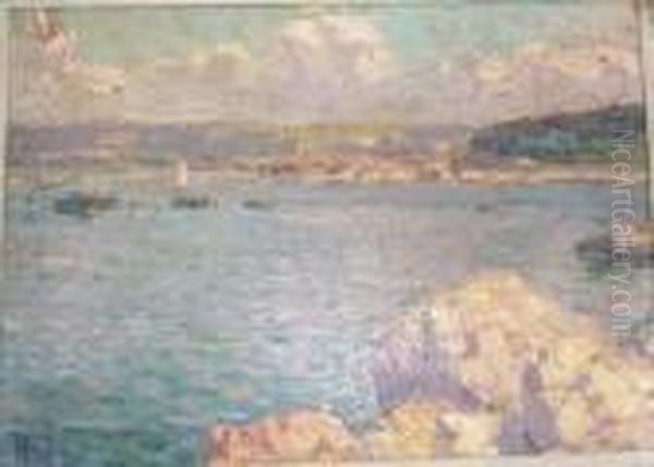 Le Port De La Ciotat. Oil Painting by Charles Malfroy