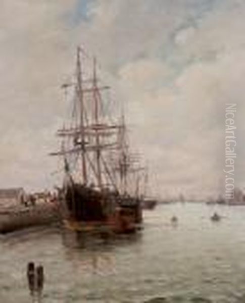 Marine Oil Painting by Charles Malfroy