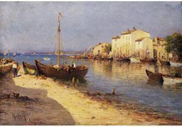 Etang De Berre, Meeresbucht In Der Provence Oil Painting by Charles Malfroy