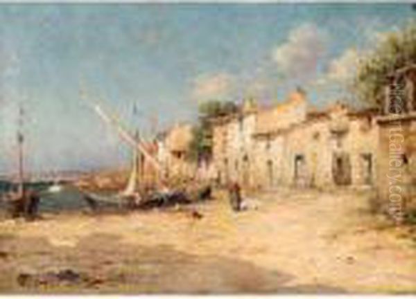 :les Martigues Oil Painting by Charles Malfroy