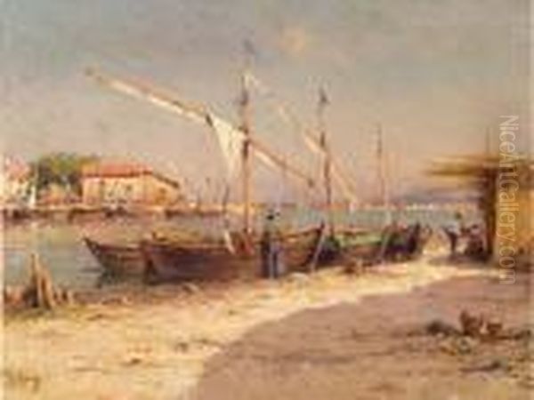 :les Martigues Oil Painting by Charles Malfroy