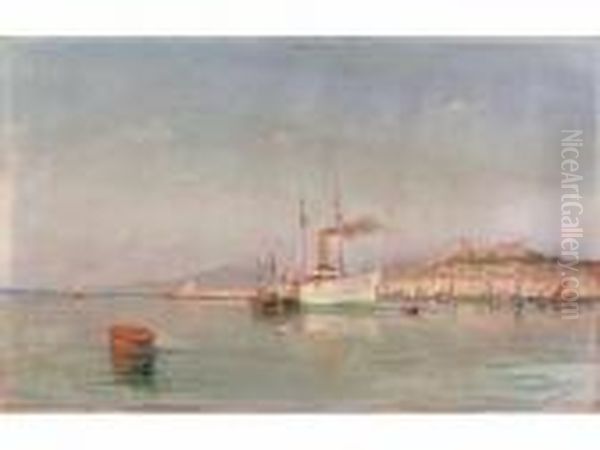 :le Port De Cannes Oil Painting by Charles Malfroy