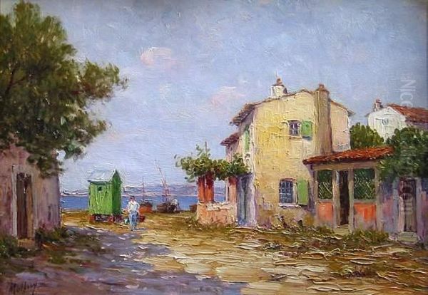 Les Martigues. Oil Painting by Charles Malfroy