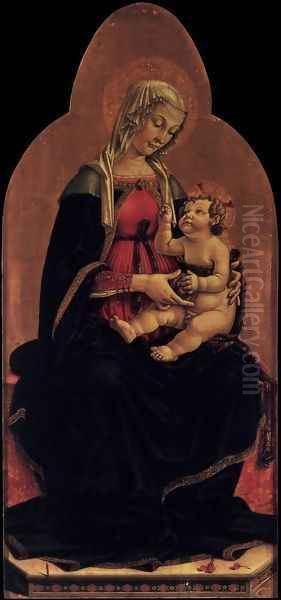 Madonna and Child 1481 Oil Painting by D'amelia Piermatteo