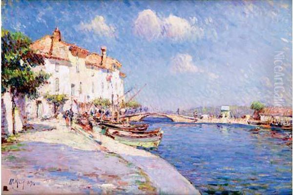 Vue De Martigues Oil Painting by Charles Malfroy