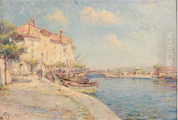 Martigues, Le Port Oil Painting by Charles Malfroy