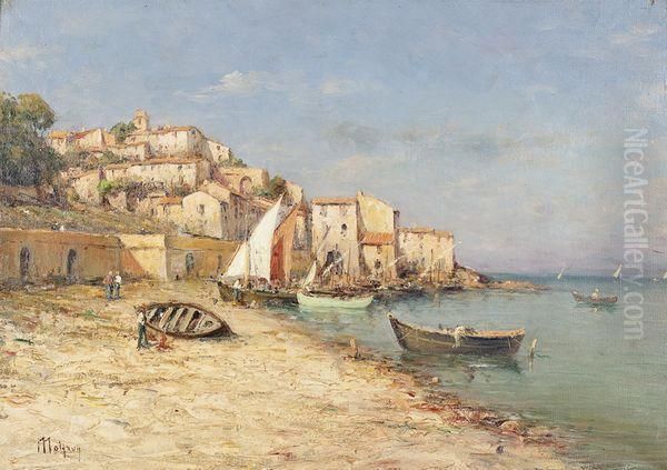 Bord De Mer Oil Painting by Henri Malfroy