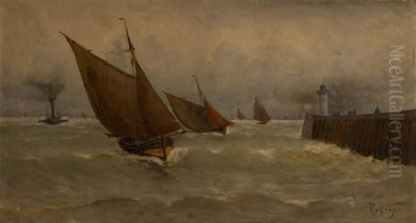 Marine Oil Painting by Henri Malfroy