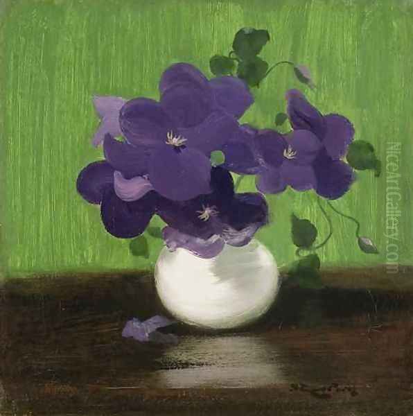 Violets, c.1900 Oil Painting by James Stuart Park