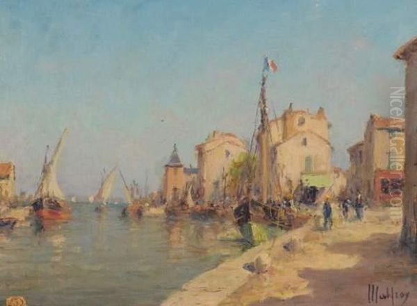 Les Martigues Oil Painting by Henri Malfroy