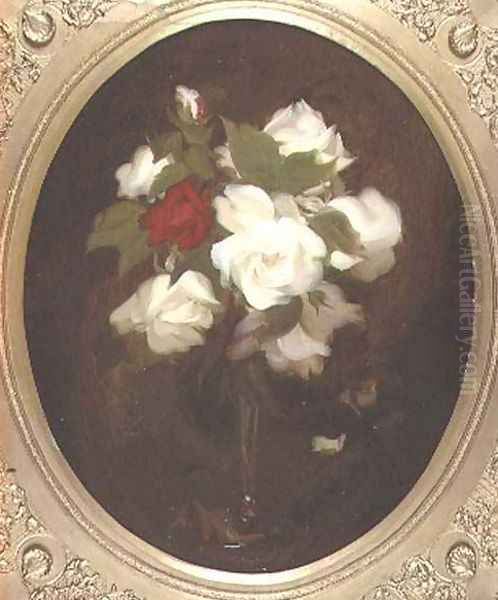 Still Life with Roses Oil Painting by James Stuart Park