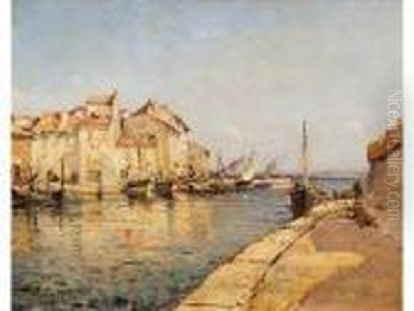 Les Martigues Oil Painting by Henri Malfroy