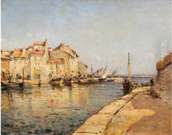 Les Martigues. Oil Painting by Henri Malfroy