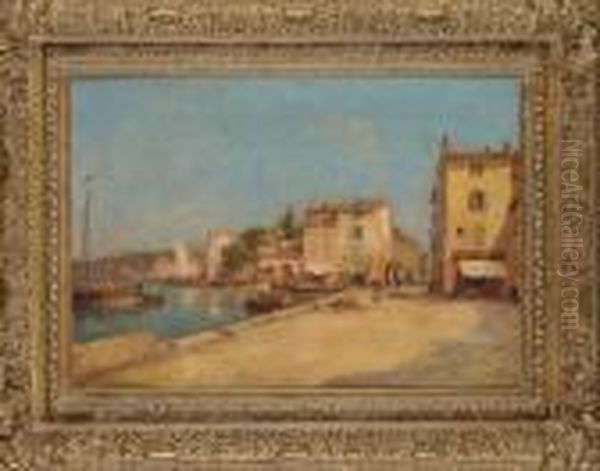 Le Port Des Martigues Oil Painting by Henri Malfroy