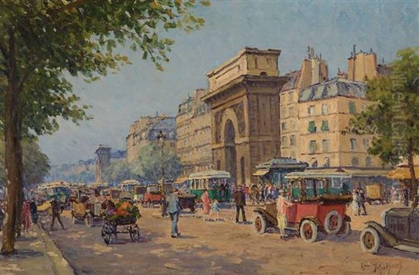 Port Saint-denis Oil Painting by Henri Malfroy