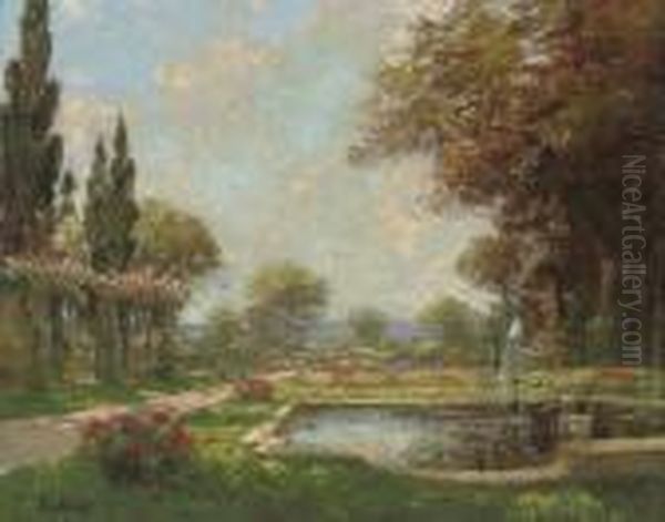 Paysage Oil Painting by Henri Malfroy