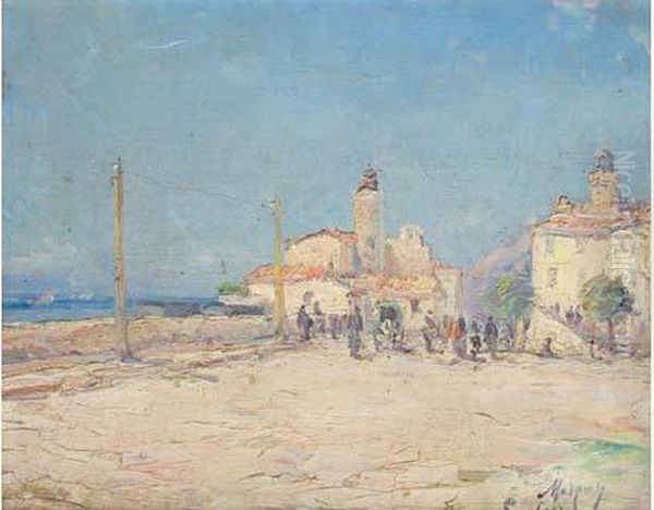  La Ciotat  Oil Painting by Henri Malfroy