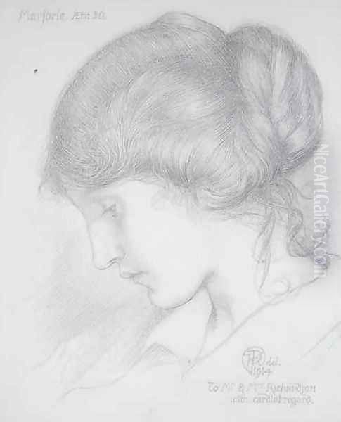 Head of a Girl, 1914 Oil Painting by Karl Parsons