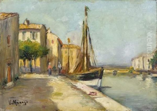 Les Martigues Oil Painting by Vincent Manago