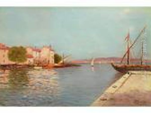 Vue De Martigues Oil Painting by Vincent Manago