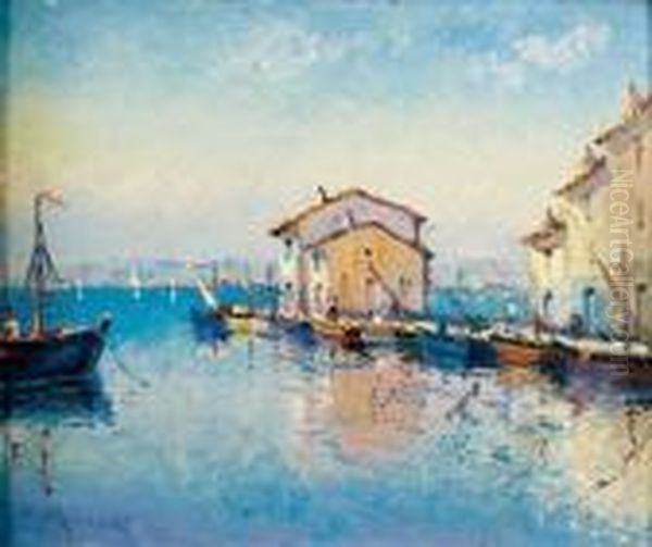 Les Martigues Oil Painting by Vincent Manago