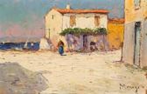 Vue Des Martigues. Oil Painting by Vincent Manago