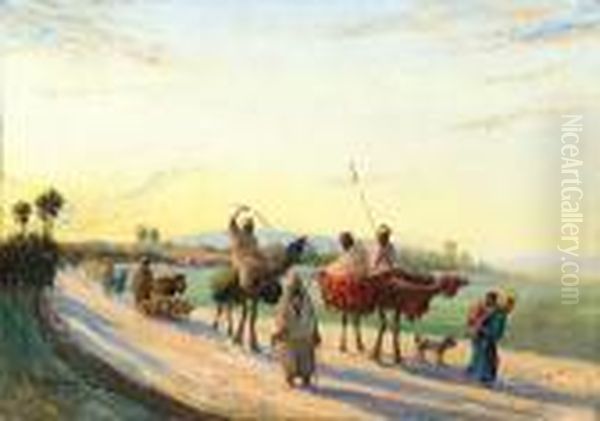 La Caravane. Oil Painting by Vincent Manago