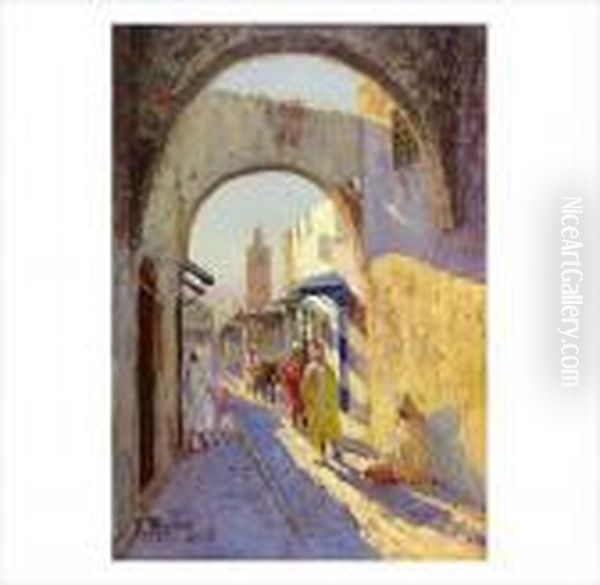 Ruelle Dans La Medina Oil Painting by Vincent Manago