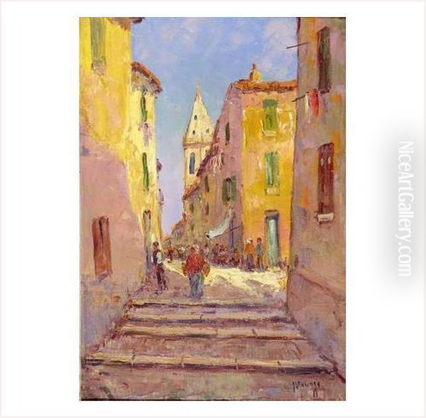 Escalier Dans La Medina Oil Painting by Vincent Manago