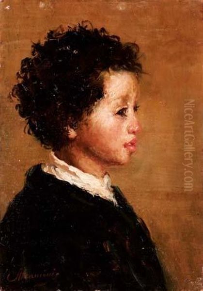 Luigiello Oil Painting by Antonio Mancini