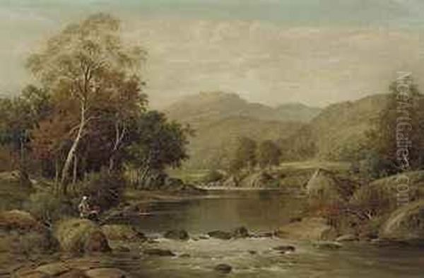 Tranquil Waters Oil Painting by William Henry Mander