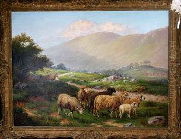 Near Talyllyn, North Wales Oil Painting by William Henry Mander