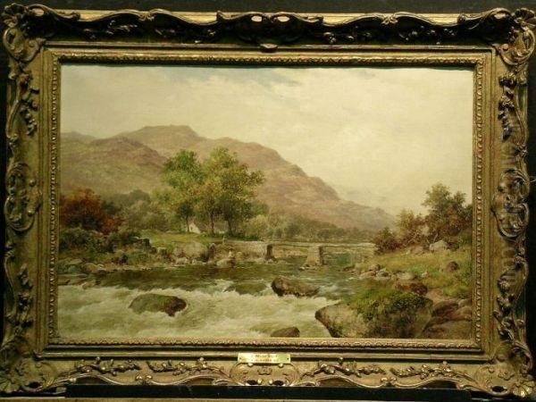 In The Ffestiniog Valley, North Wales Oil Painting by William Henry Mander