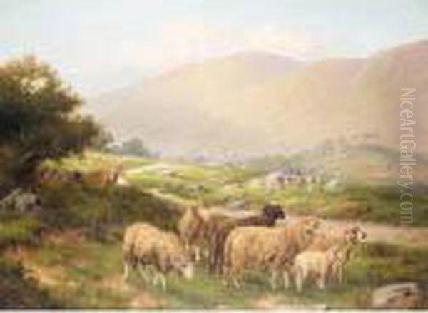 Near Talyllyn, North Wales Oil Painting by William Henry Mander