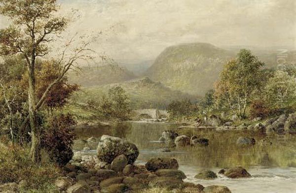 On The Way To Capel Curig, North Wales Oil Painting by William Henry Mander