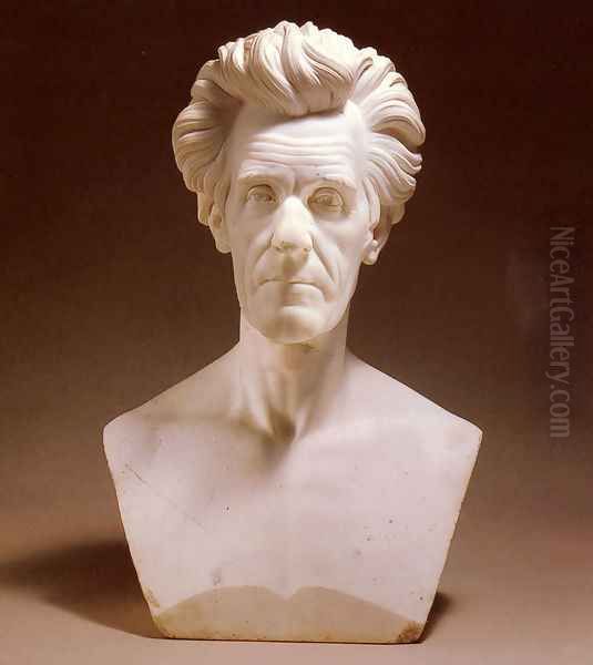 Bust Of Andrew Jackson Oil Painting by Ferdinand Pettrich