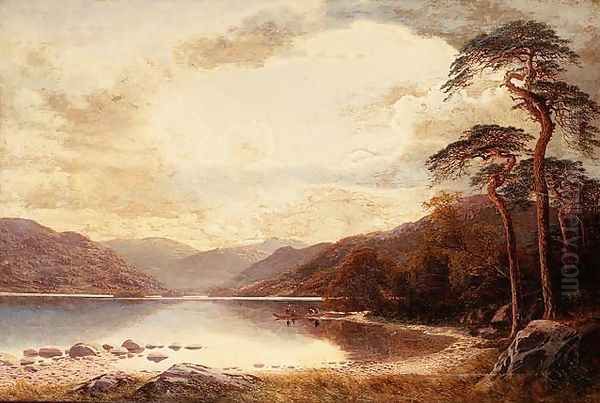 View on the Lower Lake, Killarney Oil Painting by Charles Pettit