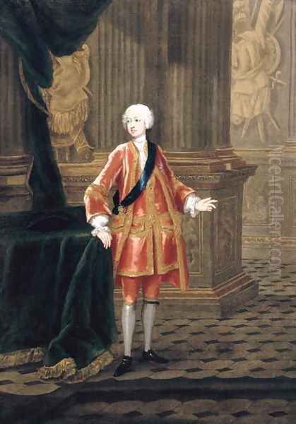 Portrait of Frederick Louis, Prince of Wales 1707-51, c.1732 Oil Painting by Charles Phillips