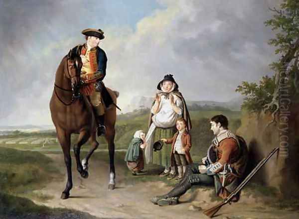 Marquess of Granby 1721-70 relieving a sick soldier, c.1765 Oil Painting by Edward Penny