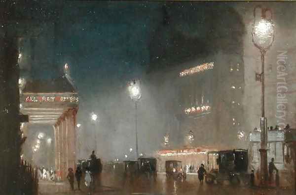 The Haymarket, London, c1910 Oil Painting by George Hyde Pownall