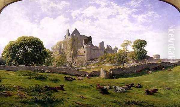 Craigmillar Castle, 1861 Oil Painting by Waller Hugh Paton