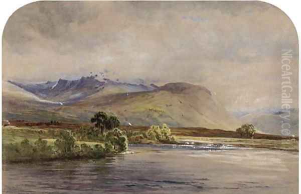 View over the loch towards Ben Nevis Oil Painting by Waller Hugh Paton