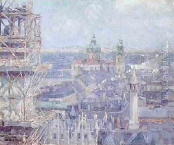 Leipzig Oil Painting by Charles J. Palmie