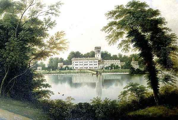 Trentham Park, Staffordshire, 1859 Oil Painting by Hilton L. Jnr. Pratt