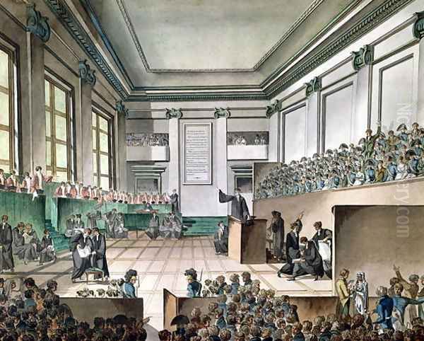 The Trial of the Cadoudal Affair, c.1804 Oil Painting by Armand de Polignac