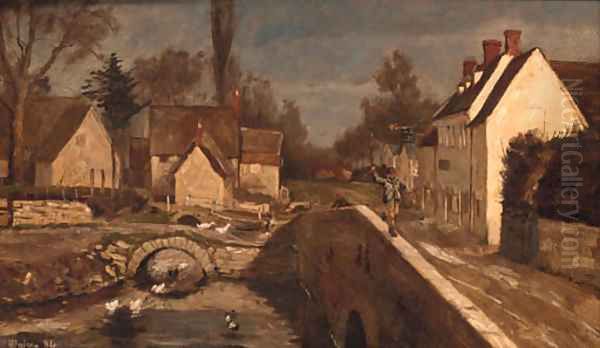 The Red Lion Inn, Wendlesbury, Nr. Bicester, Oxfordshire Oil Painting by George Paice