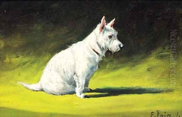 A West Highland Terrier Oil Painting by George Paice