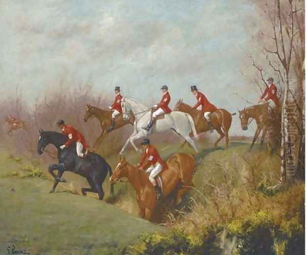 Over the ditch Oil Painting by George Paice