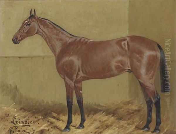 Sir T. Gallway's Leinster in a stable Oil Painting by George Paice