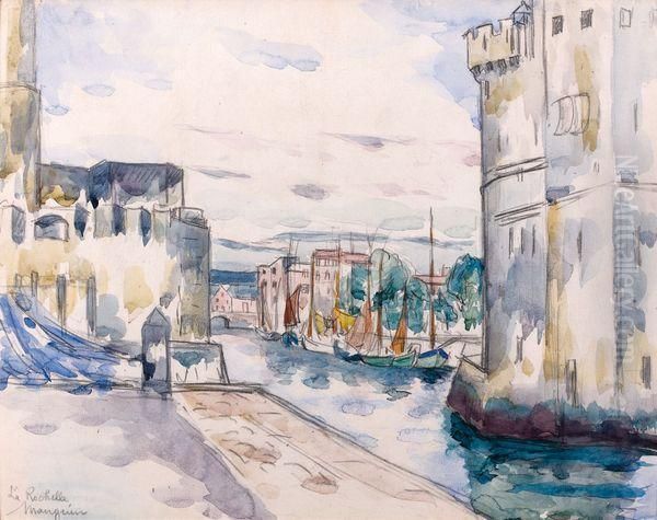 Le Port De La Rochelle Oil Painting by Henri Charles Manguin